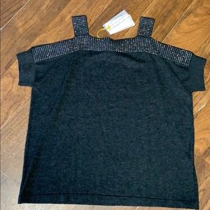 Mini rose gray sequin top size extra small